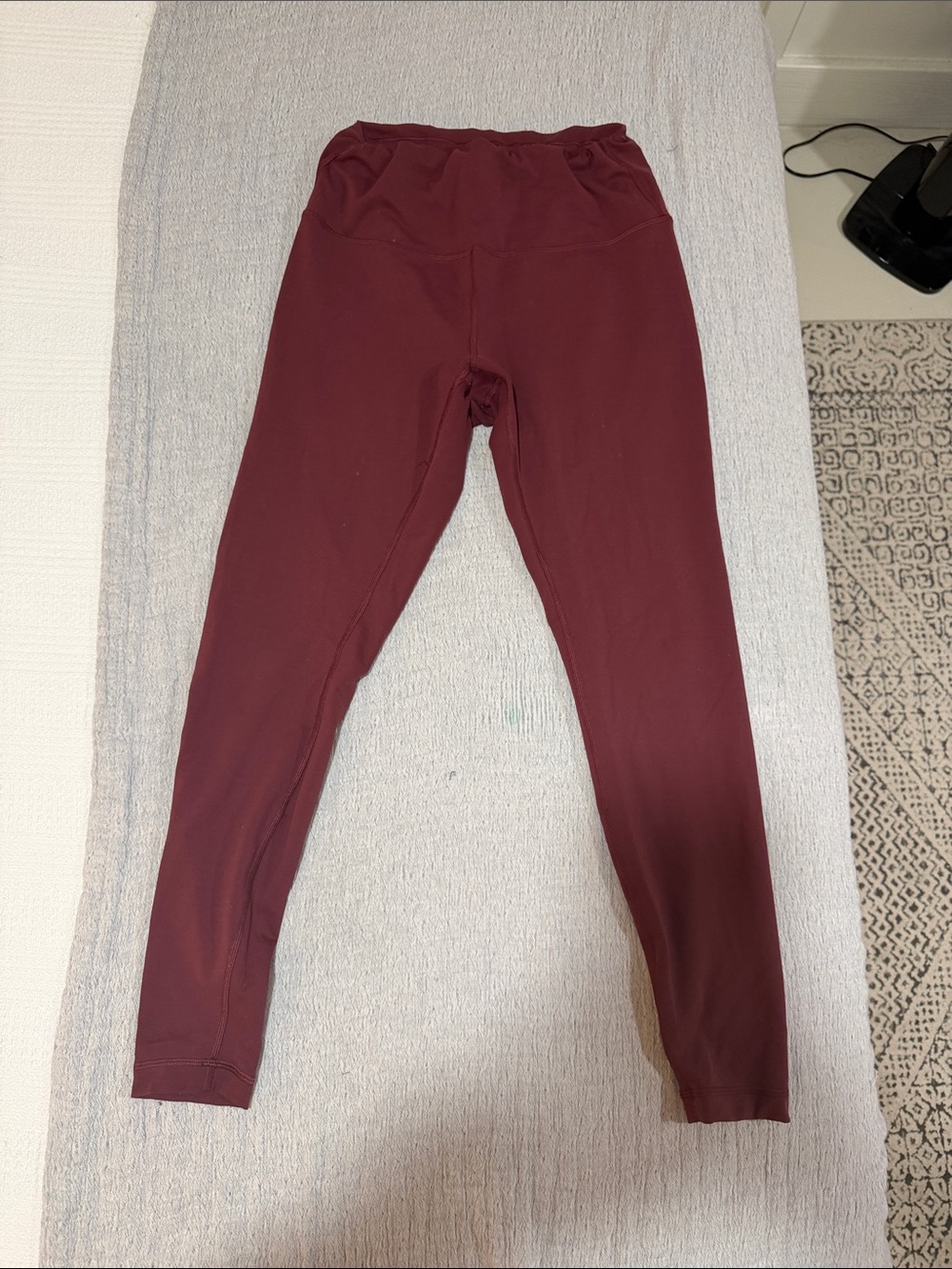 lululemon athletica Women's Burgundy High-Rise Leggings- Size 12